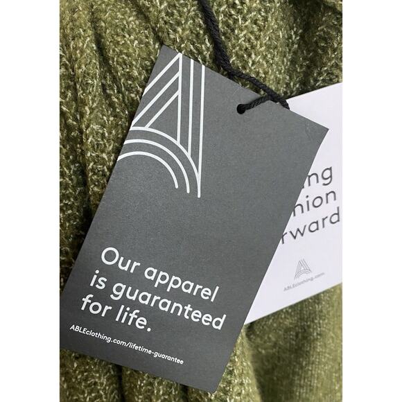 Able Women’s Sweater Heather Green Slouchy Comfy Pullover Mock Neck Harriet 1X - Picture 6 of 11